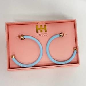 NEW HOO HOOPS hoop earrings in turquoise